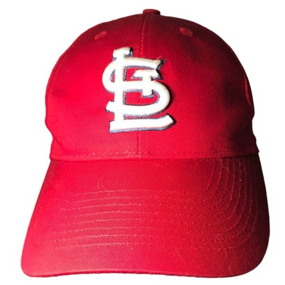 MLB Saint Louis Cardinal Autograph Red Cap Hat Lid Trucker Adjustable Strap Back